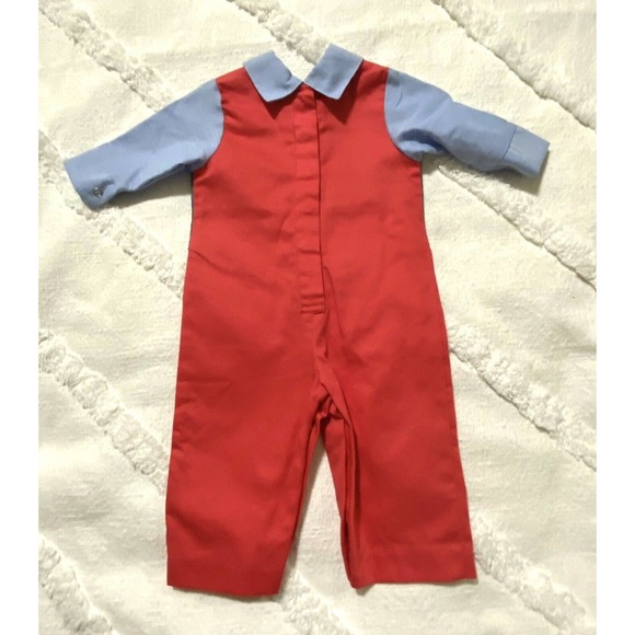 Infant BOYS SUITSIE 3-6mo NEW 1pc Suit LOOKS LIKE 4pc SNAPS ON/OFF - Picture 2 of 3